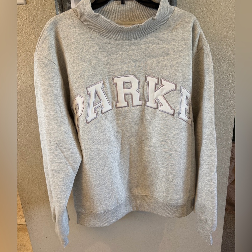 Parke !!SOLD OUT ONLINE!! Women's Gray Logo Sweatshirt - Picture 4 of 7